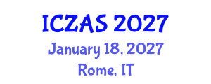 International Conference on Zoology and Animal Science (ICZAS) January 18, 2027 - Rome, Italy