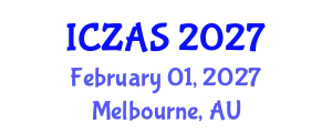 International Conference on Zoology and Animal Science (ICZAS) February 01, 2027 - Melbourne, Australia