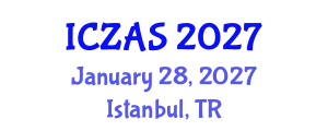 International Conference on Zoology and Animal Science (ICZAS) January 28, 2027 - Istanbul, Turkey