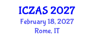 International Conference on Zoology and Animal Science (ICZAS) February 18, 2027 - Rome, Italy