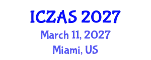 International Conference on Zoology and Animal Science (ICZAS) March 11, 2027 - Miami, United States