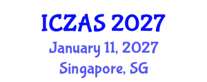 International Conference on Zoology and Animal Science (ICZAS) January 11, 2027 - Singapore, Singapore