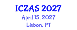 International Conference on Zoology and Animal Science (ICZAS) April 15, 2027 - Lisbon, Portugal
