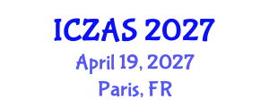 International Conference on Zoology and Animal Science (ICZAS) April 19, 2027 - Paris, France