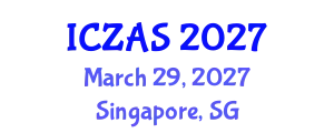 International Conference on Zoology and Animal Science (ICZAS) March 29, 2027 - Singapore, Singapore