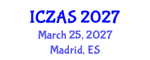 International Conference on Zoology and Animal Science (ICZAS) March 25, 2027 - Madrid, Spain