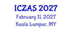 International Conference on Zoology and Animal Science (ICZAS) February 11, 2027 - Kuala Lumpur, Malaysia