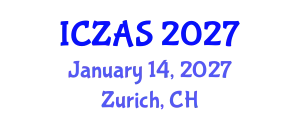 International Conference on Zoology and Animal Science (ICZAS) January 14, 2027 - Zurich, Switzerland