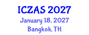International Conference on Zoology and Animal Science (ICZAS) January 18, 2027 - Bangkok, Thailand