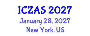 International Conference on Zoology and Animal Science (ICZAS) January 28, 2027 - New York, United States