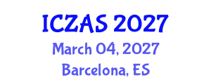 International Conference on Zoology and Animal Science (ICZAS) March 04, 2027 - Barcelona, Spain