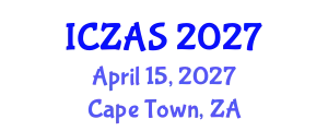 International Conference on Zoology and Animal Science (ICZAS) April 15, 2027 - Cape Town, South Africa