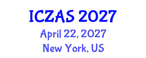 International Conference on Zoology and Animal Science (ICZAS) April 22, 2027 - New York, United States