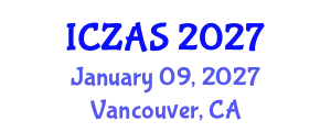 International Conference on Zoology and Animal Science (ICZAS) January 09, 2027 - Vancouver, Canada