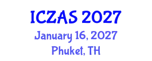 International Conference on Zoology and Animal Science (ICZAS) January 16, 2027 - Phuket, Thailand