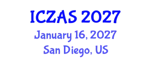 International Conference on Zoology and Animal Science (ICZAS) January 16, 2027 - San Diego, United States