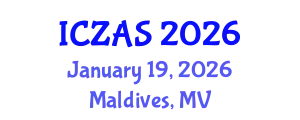 International Conference on Zoology and Animal Science (ICZAS) January 19, 2026 - Maldives, Maldives