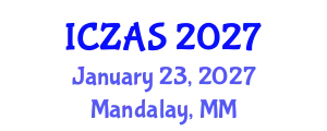 International Conference on Zoology and Animal Science (ICZAS) January 23, 2027 - Mandalay, Myanmar