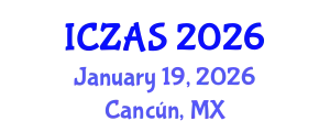 International Conference on Zoology and Animal Science (ICZAS) January 19, 2026 - Cancún, Mexico