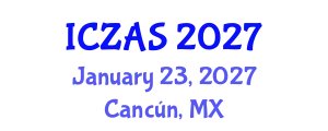 International Conference on Zoology and Animal Science (ICZAS) January 23, 2027 - Cancún, Mexico
