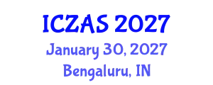 International Conference on Zoology and Animal Science (ICZAS) January 30, 2027 - Bengaluru, India