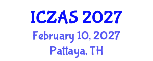 International Conference on Zoology and Animal Science (ICZAS) February 10, 2027 - Pattaya, Thailand