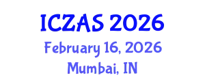 International Conference on Zoology and Animal Science (ICZAS) February 16, 2026 - Mumbai, India