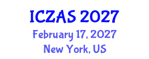 International Conference on Zoology and Animal Science (ICZAS) February 17, 2027 - New York, United States