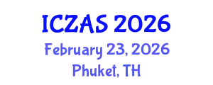 International Conference on Zoology and Animal Science (ICZAS) February 23, 2026 - Phuket, Thailand