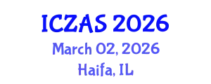 International Conference on Zoology and Animal Science (ICZAS) March 02, 2026 - Haifa, Israel