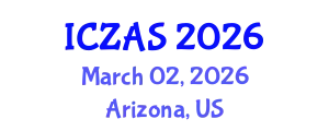 International Conference on Zoology and Animal Science (ICZAS) March 02, 2026 - Arizona, United States