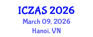 International Conference on Zoology and Animal Science (ICZAS) March 09, 2026 - Hanoi, Vietnam