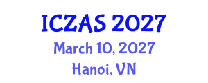 International Conference on Zoology and Animal Science (ICZAS) March 10, 2027 - Hanoi, Vietnam