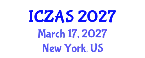 International Conference on Zoology and Animal Science (ICZAS) March 17, 2027 - New York, United States
