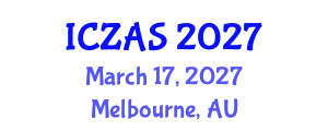International Conference on Zoology and Animal Science (ICZAS) March 17, 2027 - Melbourne, Australia