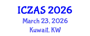 International Conference on Zoology and Animal Science (ICZAS) March 23, 2026 - Kuwait, Kuwait