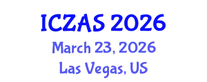 International Conference on Zoology and Animal Science (ICZAS) March 23, 2026 - Las Vegas, United States