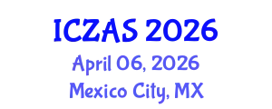 International Conference on Zoology and Animal Science (ICZAS) April 06, 2026 - Mexico City, Mexico