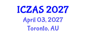 International Conference on Zoology and Animal Science (ICZAS) April 03, 2027 - Toronto, Australia