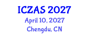 International Conference on Zoology and Animal Science (ICZAS) April 10, 2027 - Chengdu, China