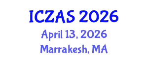 International Conference on Zoology and Animal Science (ICZAS) April 13, 2026 - Marrakesh, Morocco
