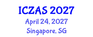 International Conference on Zoology and Animal Science (ICZAS) April 24, 2027 - Singapore, Singapore