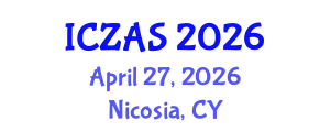 International Conference on Zoology and Animal Science (ICZAS) April 27, 2026 - Nicosia, Cyprus