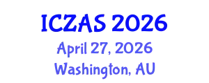 International Conference on Zoology and Animal Science (ICZAS) April 27, 2026 - Washington, Australia