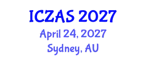 International Conference on Zoology and Animal Science (ICZAS) April 24, 2027 - Sydney, Australia