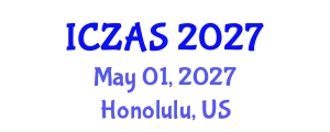 International Conference on Zoology and Animal Science (ICZAS) May 01, 2027 - Honolulu, United States