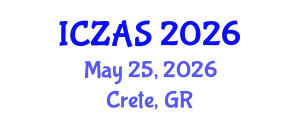 International Conference on Zoology and Animal Science (ICZAS) May 25, 2026 - Crete, Greece