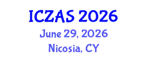 International Conference on Zoology and Animal Science (ICZAS) June 29, 2026 - Nicosia, Cyprus