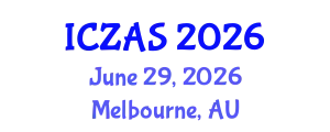 International Conference on Zoology and Animal Science (ICZAS) June 29, 2026 - Melbourne, Australia