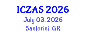 International Conference on Zoology and Animal Science (ICZAS) July 03, 2026 - Santorini, Greece
